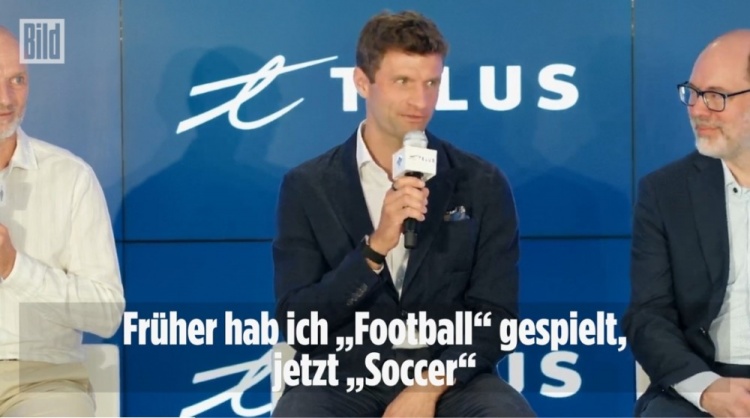 入鄉隨俗！穆勒亮相溫哥華白浪：我之前踢Football，現在踢Soccer