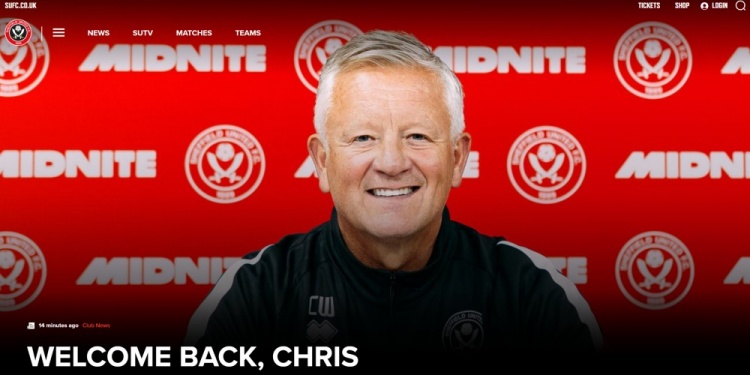 三進宮！官方：懷爾德出任英冠謝菲爾德聯新帥 簽至2027年夏天