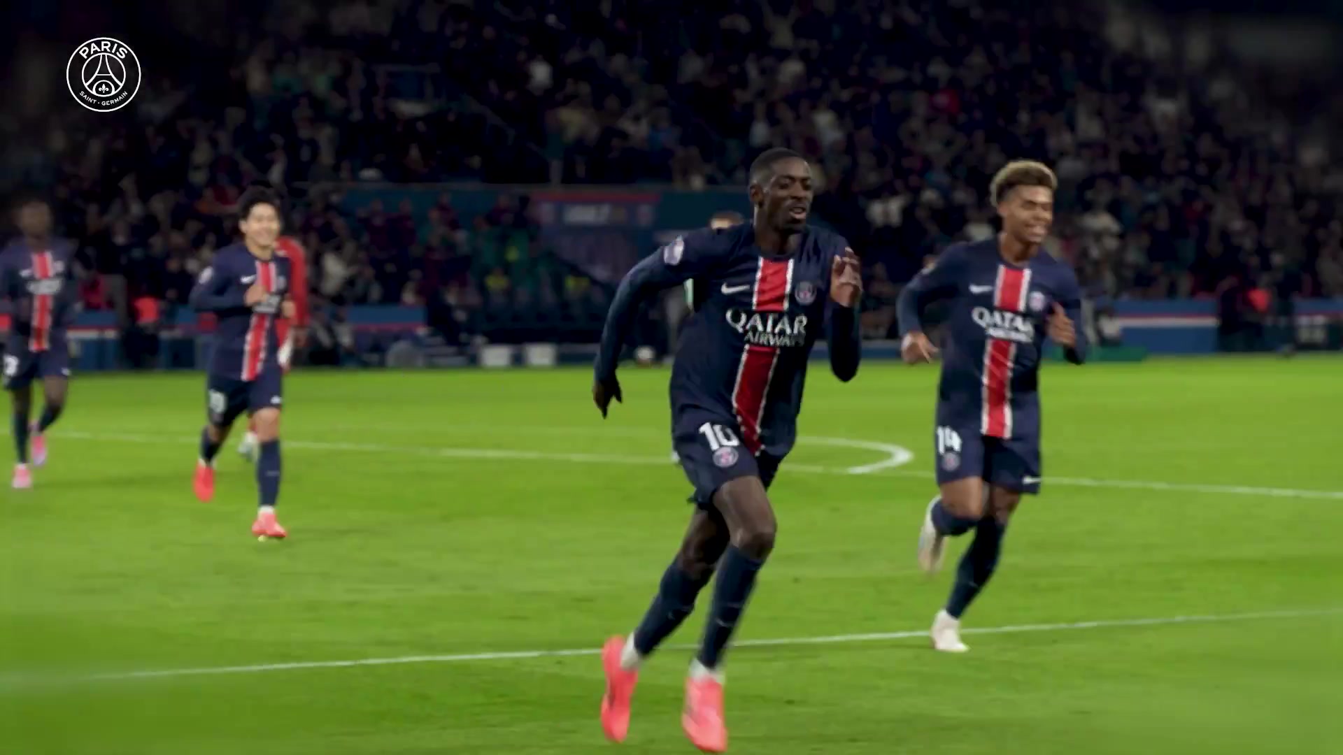 金球先生！巴黎圣日耳曼發布登貝萊精彩集錦：登貝萊點亮巴黎！