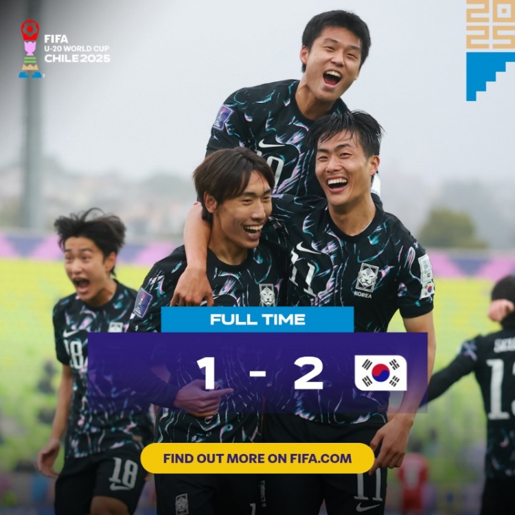 世青賽：韓國U20以2-1擊敗巴拿馬U20，小組第三保留出線希望