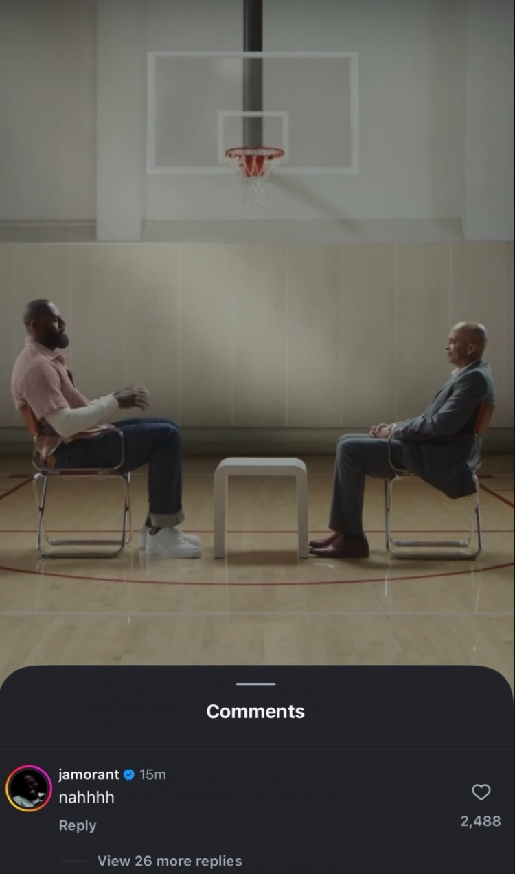 詹姆斯宣布明天要宣布重要決定？莫蘭特現(xiàn)身評(píng)論區(qū)：不