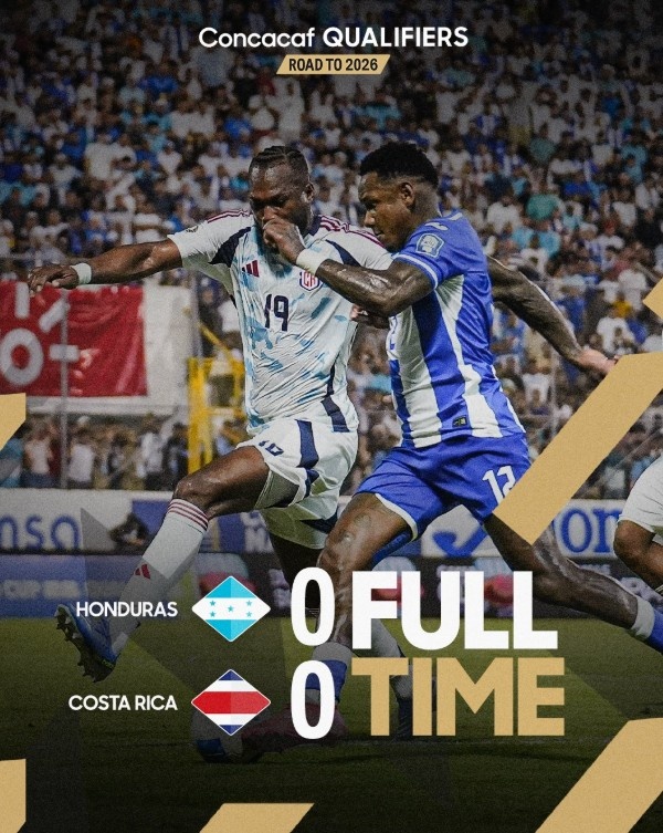 世預(yù)賽哥斯達(dá)黎加0-0悶平洪都拉斯，2場(chǎng)2分暫列小組第三